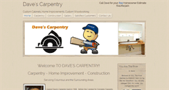 Desktop Screenshot of davescarpentry.net