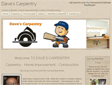 Tablet Screenshot of davescarpentry.net